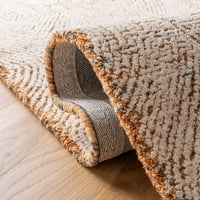 Apstraktni tepih od vune u geometrijskom uzorku od Bjelokosti 2 '3 8'