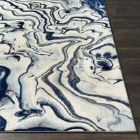 Umjetnički tkalci Chelsea apstraktno područje prostirke, plava, 2 '3'