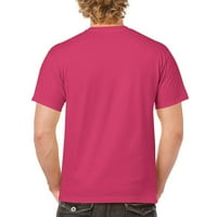 Majica A. M. jašući Lamu u svemiru majica A. M. kreativna muška majica, vruće ružičasta, Srednja