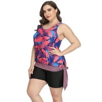 Ženski kupaći kostim Tankini Plus size majica za plivanje majica za plivanje kupaći kostim odjeća za plažu