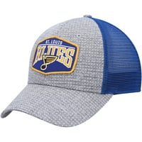 Muška siva bejzbolska kapa. Louis Blues Ridgeview Snapback