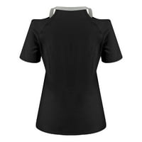 Ljetna Ženska majica s izrezom u obliku slova A i ramena u obliku slova A, svijetla Majica kratkih rukava s printom bušilica, gornja