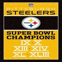 Trendovi međunarodnih prvaka Pittsburgh Steelers zidni poster 22.375 34