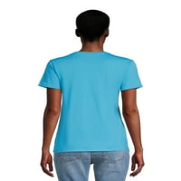 RealSize ženska majica s V-izrezom s kratkim rukavima, veličine xs-3xl