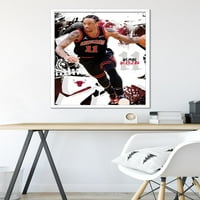 Chicago Bulls - zidni poster Demar Derozan, uokviren 22,375 34