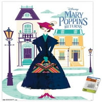 Diznejeva Marija Poppins se vraća-Marijin ilustrirani zidni poster s gumbima, 22.375 34