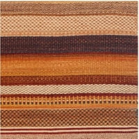 Ručno izrađeni tepih u boji hrđe u boji 951