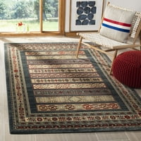 Tradicionalni orijentalni tepih u tamno krem boji 5'1 7'7 5' 8', 4' 6' unutarnji pravokutnik