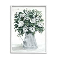 Stupell Industries Dogwood Flower Bouket Slikanje bijele uokvirene umjetničke print zidne umjetnosti, dizajn Cindy Jacobs