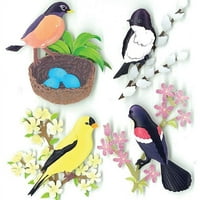 Jolee's Boutique Spring Birds Dimenzional naljepnica, komad