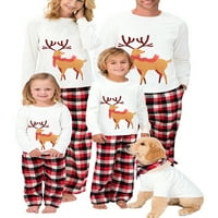 Božićna obiteljska Pidžama za cijelu obitelj, Božićna Pidžama za malu djecu, pse, tinejdžere, odrasle