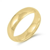 Zaručnički prsten od sterling srebra u zlatnoj boji u vašem stilu, prsten za nakit udobnog uklapanja, Ženska Veličina 4