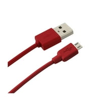 Micro amp 3-in-car R zidni adapter s kabelom u crvenoj boji za upotrebu s mikro 2-paketom