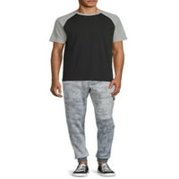 Tahari muški kravata boja teretna fleece joggers