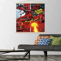 Comics Comics-Deadpool - Zidni plakat-kolaž s drvenim magnetskim okvirom, 22.37534