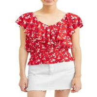 Nema granica cvjetni cvjetni pleteni bluz u kaveznoj bluzi
