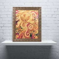 Zaštitni znak likovna umjetnost 150 Canvas Art by Natasha Wescoat, zlatni ukrašeni okvir