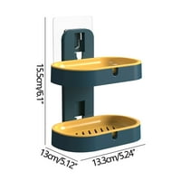 Organizacija i redoslijed skladištenja kupaonski sudoper Bumbar Kreativni Regal bez perforacije kućna zidna dvoslojna posuda za sapun