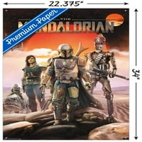 Zidni plakat grupe Ratovi zvijezda: Mandalorijanac s gumbima, 22.375 34