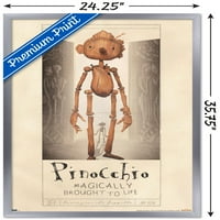 Pinocchio Guillermo Del Toro - Zidni plakat Pinocchio, uokviren 22,375 34