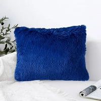 Premium mekane jednobojne ukrasne četvrtaste jastučnice komplet Jastučnica od krzna Vau plišani pokrivač za uređenje doma kauč Spavaća