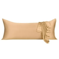 Jedinstvene ponude Silky satenskog jastuka s patentnim zatvaračem šampanjac 21 60