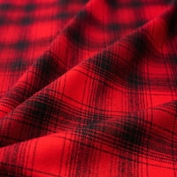 pamučni flanel 45karirane tkanine od bivola u crvenoj i crnoj boji, po dvorištu