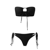 Ženski kupaći kostimi-Bikini BBC, Ženski kupaći kostimi-Bikini Plus size leopard print i BBC, bikini kupaći kostimi u crnoj boji,