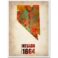 Zaštitni znak mumbo jumbo Nevada akvarel map ulje na platnu iz mumbo jumbo
