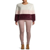 Nema granica juniora 'Fuzzy Colorblocked pulover