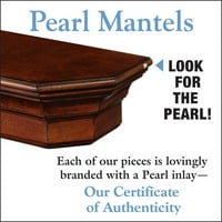 Pearl Mantels Lindon Tradicionalna premium polica od drveta, lagano uznemirena trešnja, 72 l 10 d 7 h