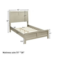 Klasični platformski krevet bez Bo proljeća Potreban čvrsti okvir od borovog drveta s drvenim letvicama veličine blizanaca