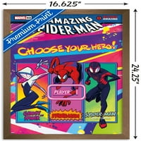 Comics Comics-Spider-Man: izvan nevjerojatnog-odaberite svog heroja Zidni plakat, uokviren 14.725 22.375