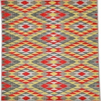 Jedinstvena tkalačka tkalaca Sedona jugozapadna prostirka modernih područja, višeboja