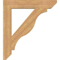 Ekena Millwork 1 2 W 36 d 40 h Funston Slat Smooth Bracket, zapadni crveni cedar