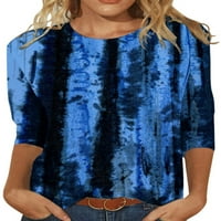 Ženske majice kratkih rukava a-list, ljetni Casual tiskani vrhovi, široki pulover s okruglim vratom, udobne mekane bluze