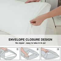 Jedinstvene ponude Microfiber čvrsti jastuk za tijelo Poklopac bijeli 20 48