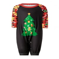 Svečane obiteljske pidžame, odgovarajući Setovi, božićne Pidžame s printom božićnog drvca, vrhovi, hlače, Odjeća za spavanje