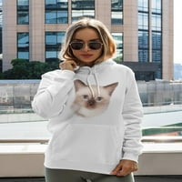 Portret mačke. Ženska majica s kapuljačom-slika od about, Ebout