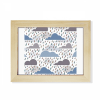 Oblak Kiša vrijeme kapanje uzorak stolni foto okvir umjetničko djelo slikarstvo slika