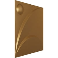 Ekena Millwork 5 8 W 5 8 h ezra endurawall ukrasna 3D zidna ploča, svijetlo zlato