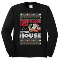 U kući ima nekoliko kurvi, ružni Božićni džemper, muška košulja dugih rukava, crna, velika veličina