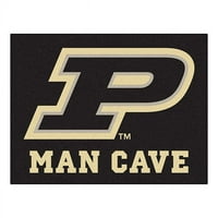 Purdue 'P' Man Cave All-Star Mat 33.75 x42.5