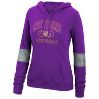 Ženski ljubičasti LSU tigrovi okrugli hoodie hoodie