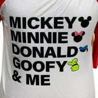 Ženska majica Mickie Mouse Aiendo, majica dugih rukava, ekstra velike veličine