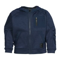 Atletic Works Boys Tech Tech Fleece Zip jakna, veličine 4- & Husky