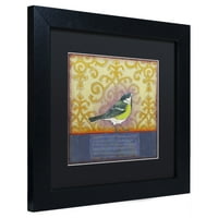 Zaštitni znak likovna umjetnost 'Mala ptica 232' platno umjetnost Rachel Paxton, Black Matte, crni okvir
