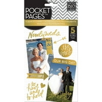 Pocket pages & pages, Prozirni listovi s naljepnicama-dan vjenčanja