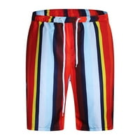 Kratke hlače za muškarce, modne muške kratke hlače s elastičnim pojasom, kratke hlače za plažu s ravnim pojasom, Ležerne sportske