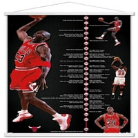 Michael Jordan-Zidni plakat s magnetskim okvirom, 22.375 34